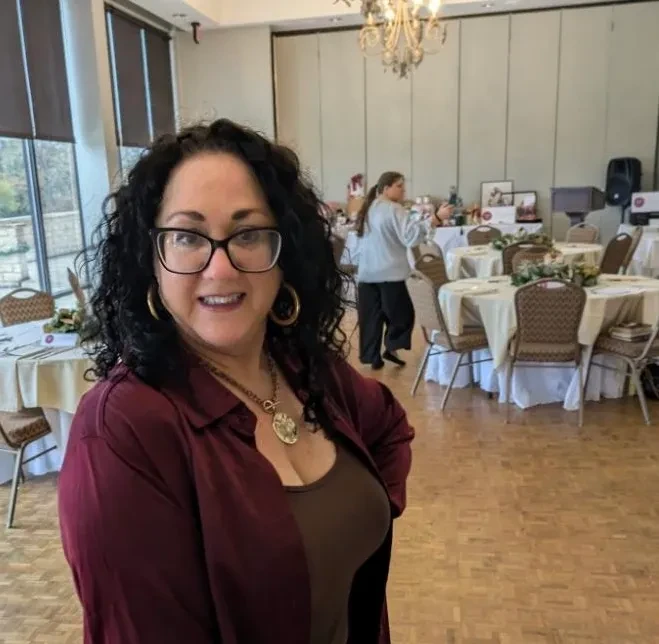 Woman at event venue