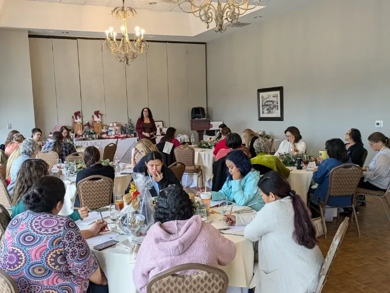 Women gathered at event venue
